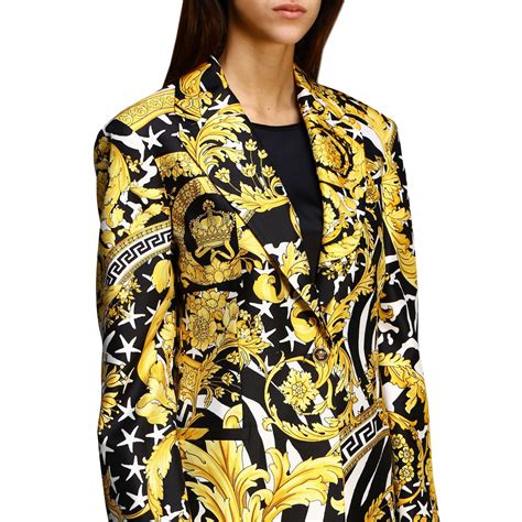 versace suit gold|versace suits for women.